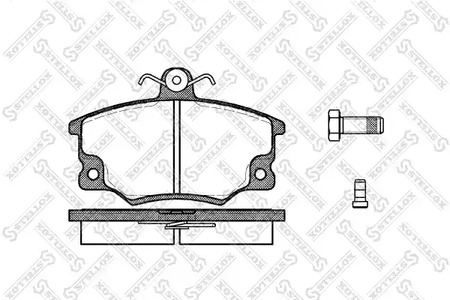 157 004-SX STELLOX Колодки дисковые передние